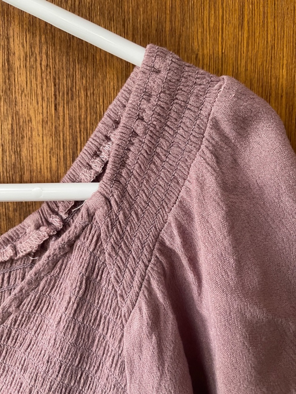 In Loom lavender smocked flutter sleeve tiered maxi midi dress - Picture 7 of 9